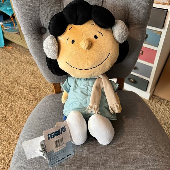 Lucy Pillow Peanuts Plush 16 inch Snuggler Lucy Toy Charlie Brown Gang - Picture 2 of 8